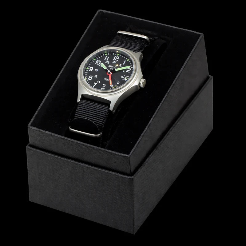 MWC GMT (Dual Time Zone) 200m Military Watch Screw Crown Sapphire Crystal
