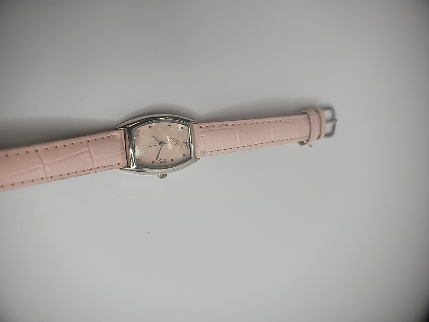 Vintage Wristwatch Watch Womens Pink Breast Cancer Awareness Jewelry Costume