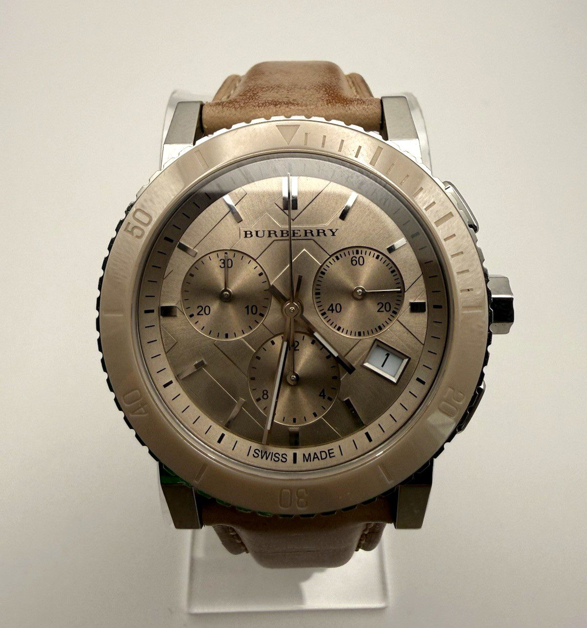 Burberry The City BU9702 Chronograph Leather Strap Quartz