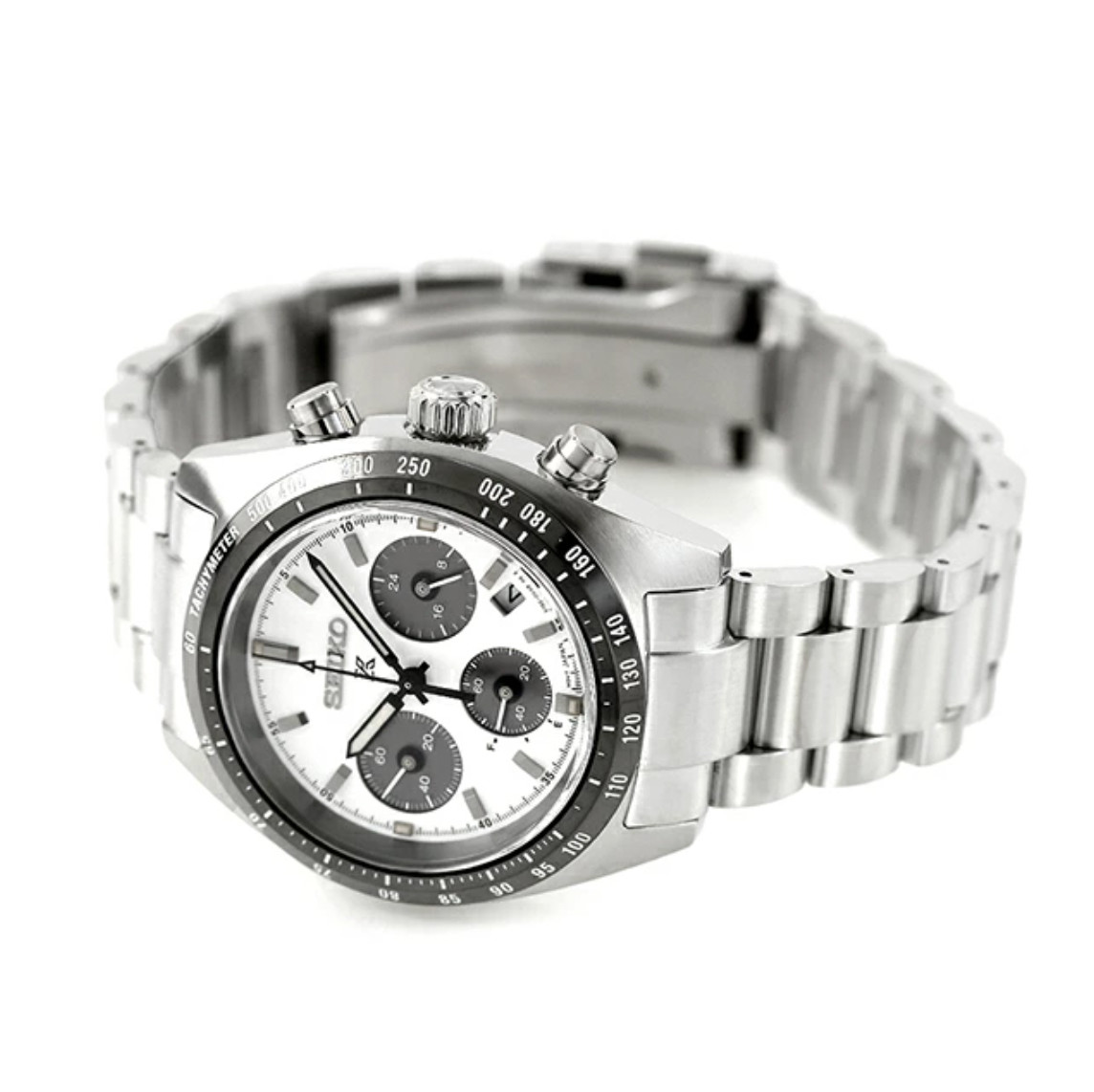 SEIKO Prospex SPEEDTIMER SBDL125 White Solar Chronograph Men’s Watch New in Box
