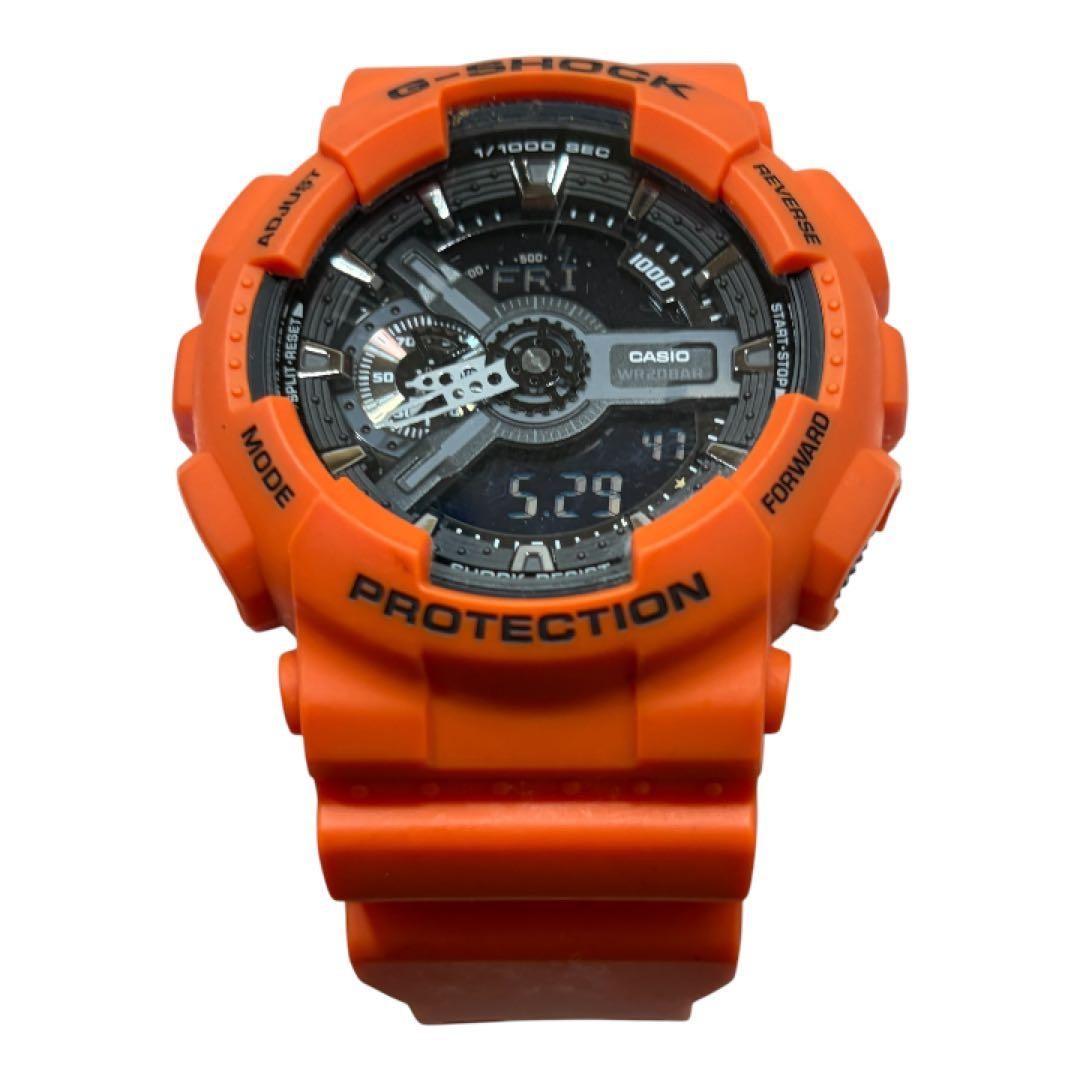 CASIO G-SHOCK GA-110MR Orange, working condition.
