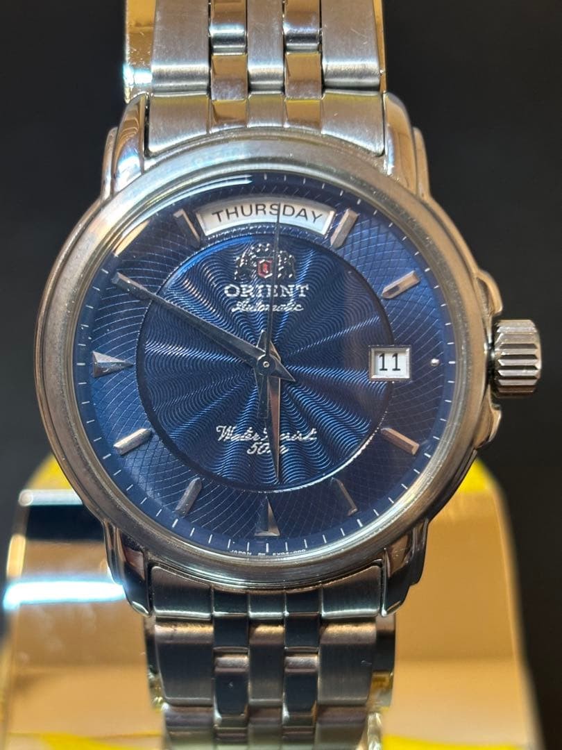 Very Rare Orient President Day-Date Automatic Blue Dial