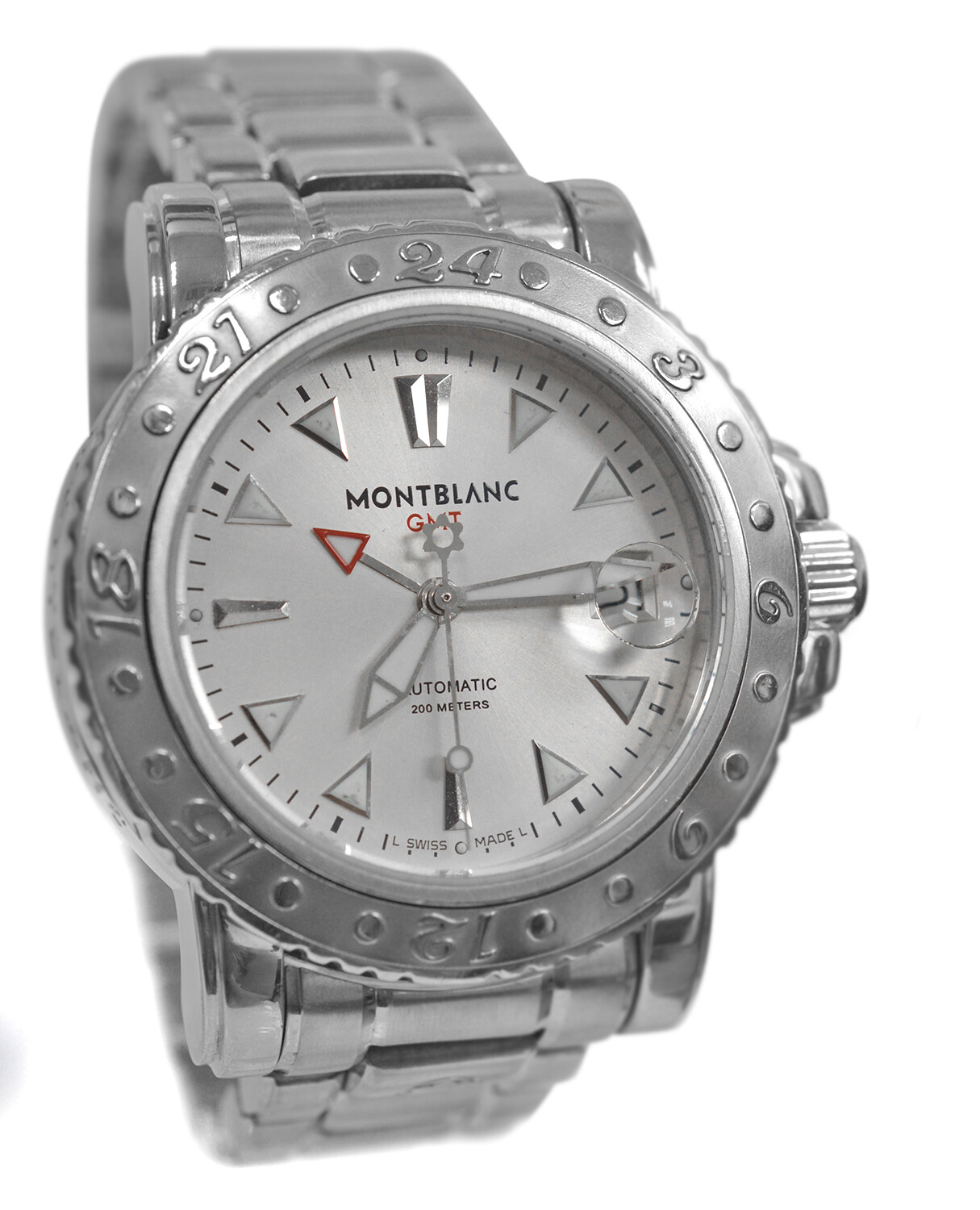Montblanc Sport GMT 7061 Stainless Steel Date Men’s Automatic 41MM Date Watch