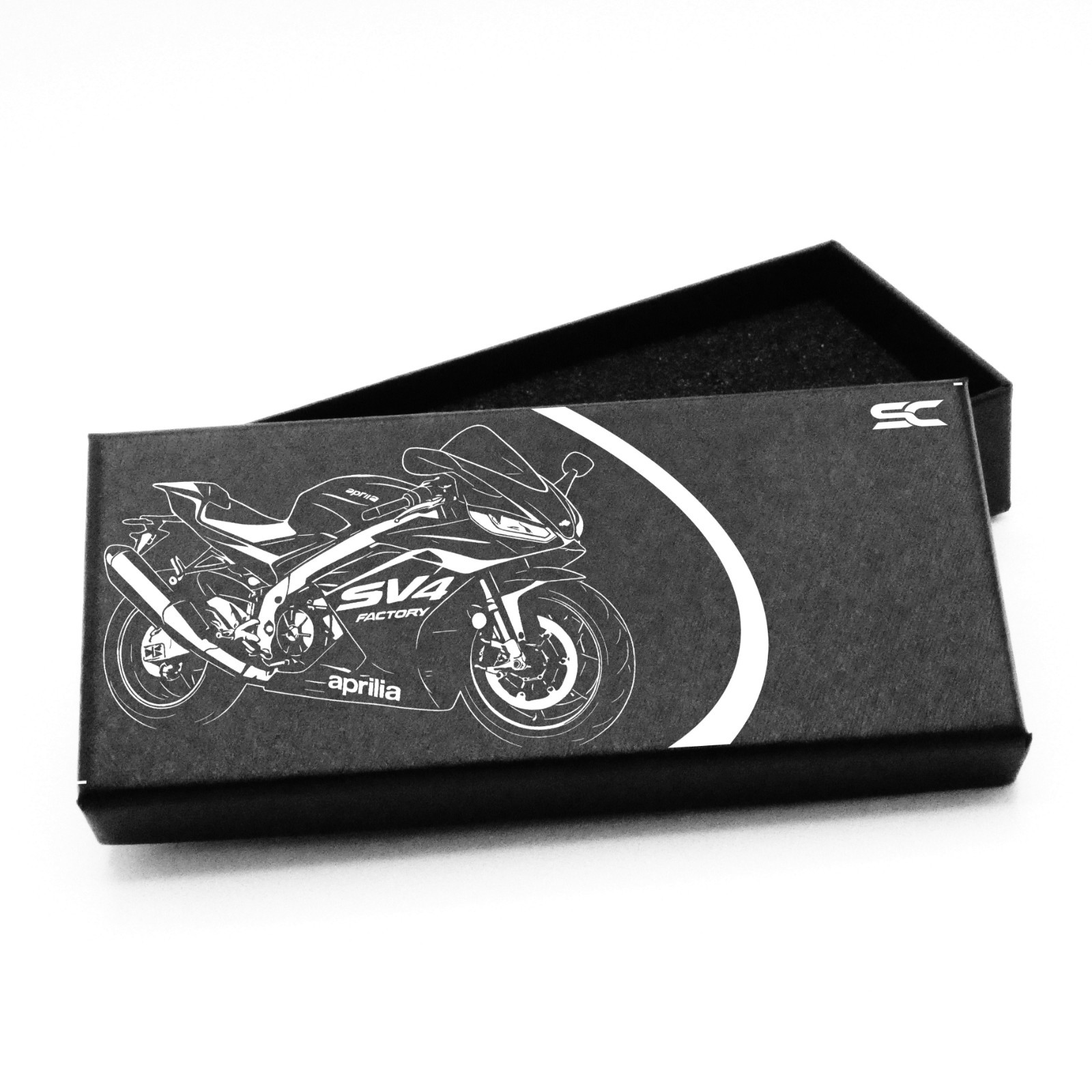 Aprilia Racing Sport Carbon Fiber Look Motorcycle Fan Art Quartz Wrist Watch