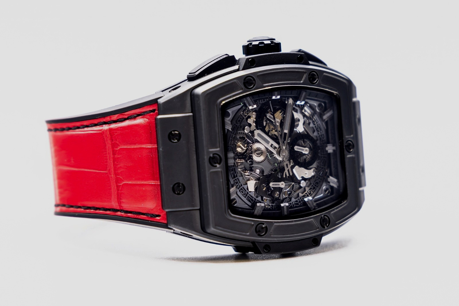 Hublot Spirit of Big Bang Ceramic Black Red Skeleton 641.CI.0110.RX Watch Box