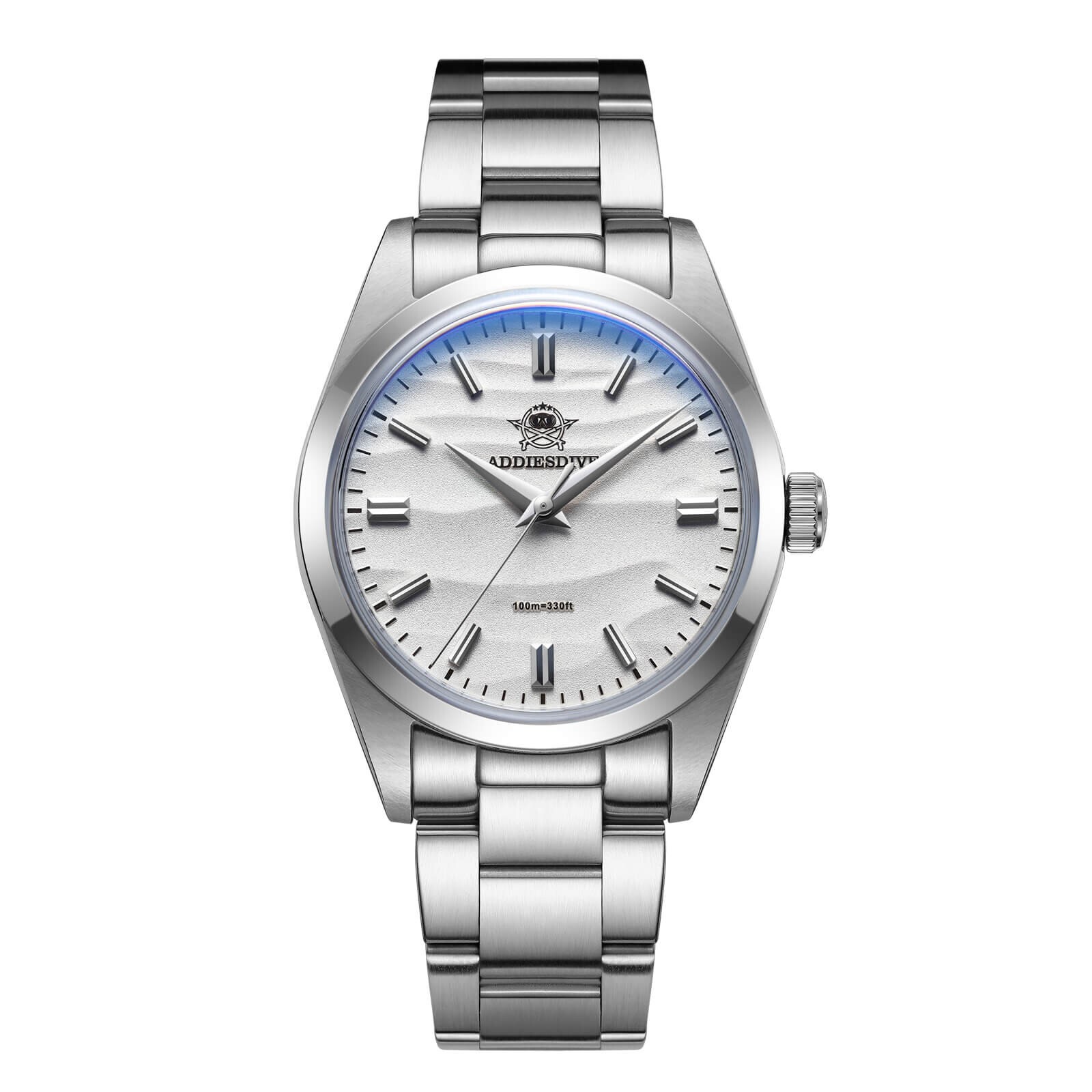 ADDIESDIVE AD2030 36mm Quartz Watch – White Dial – AUSTRALIAN STOCK!