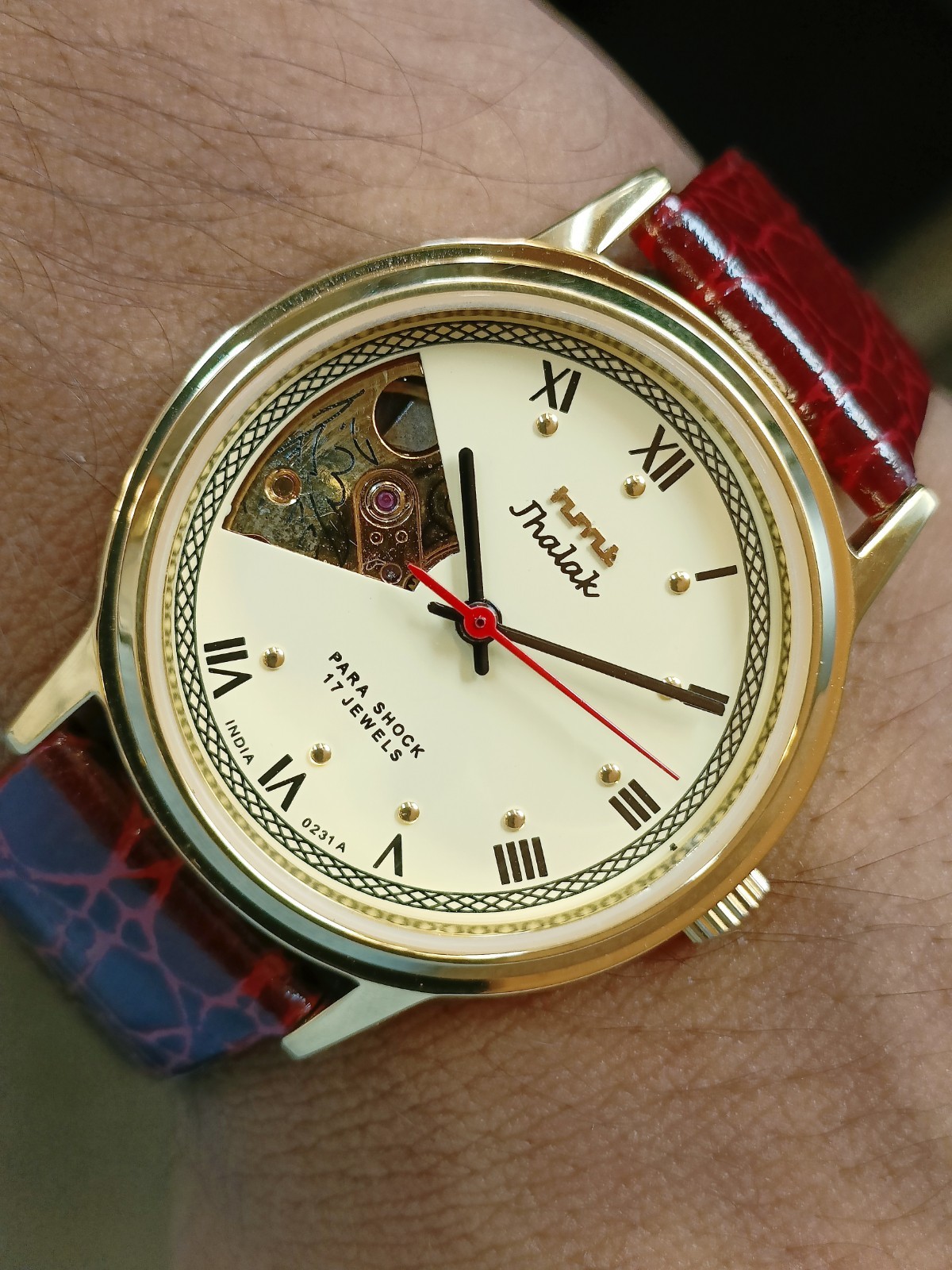 HMT JHALAK 17J WINDING CREAM DIAL 0231 INDIA MEN’S WORKING CONDITION