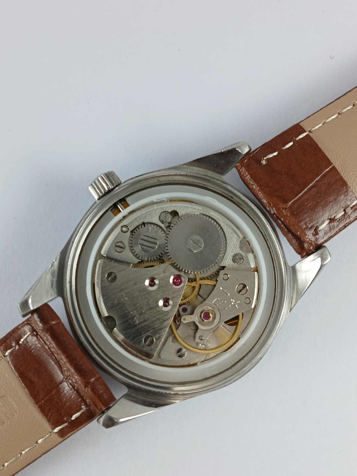 HMT Janata Vintage Mechanical Wrist Watch Green Dial Para Shock 17 Jewels India