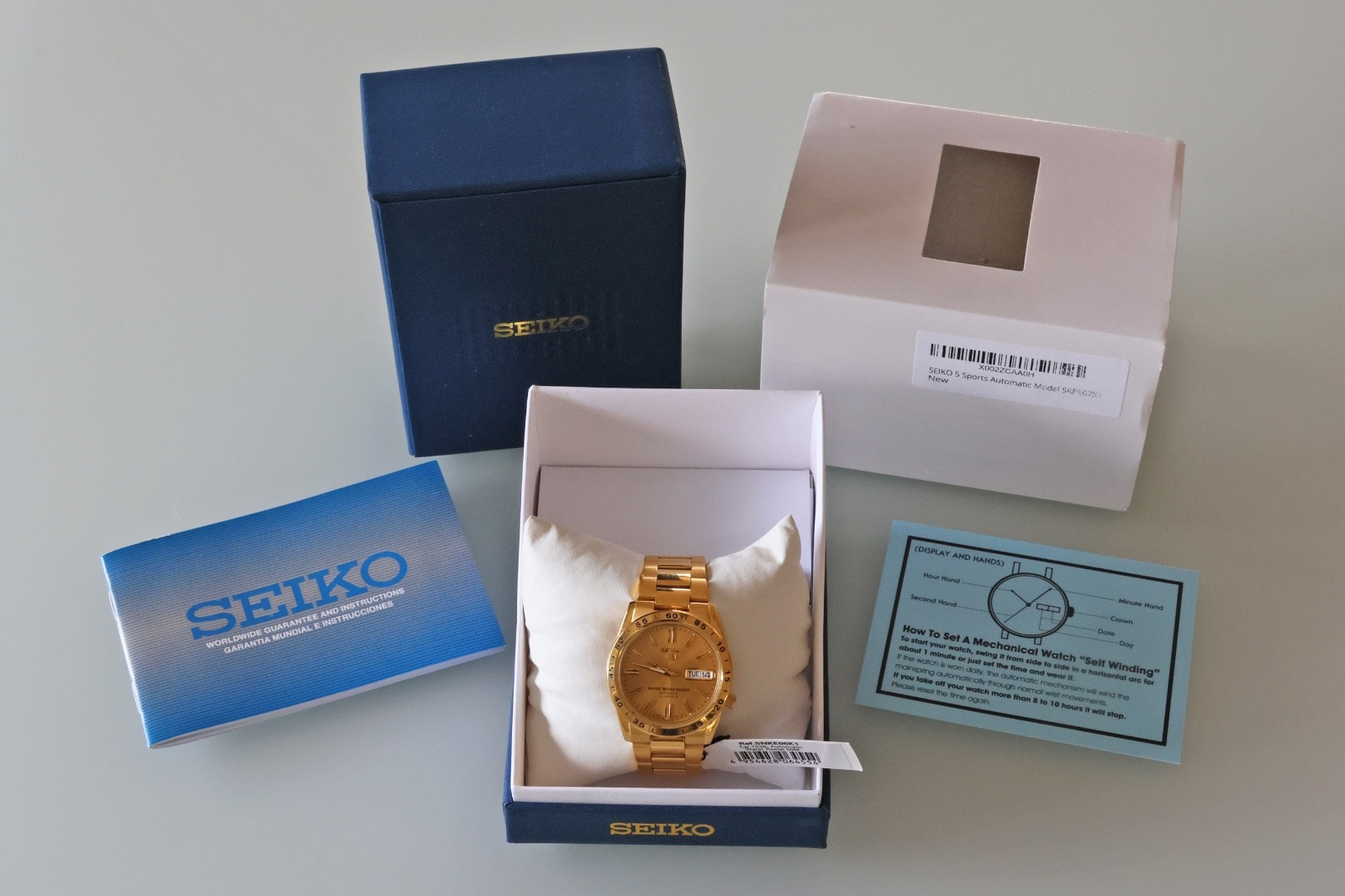 SEIKO 5 Automatic SNKE06K1 Gold Men’s Analog Sport Watch