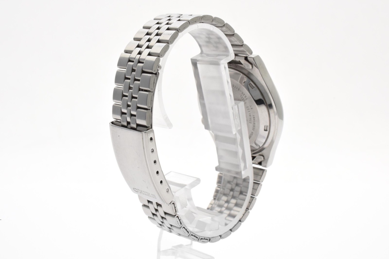 【Exc+5】SEIKO 5 7S26-3170 Automatic Vintage Mens Round Watch White Dial Japan