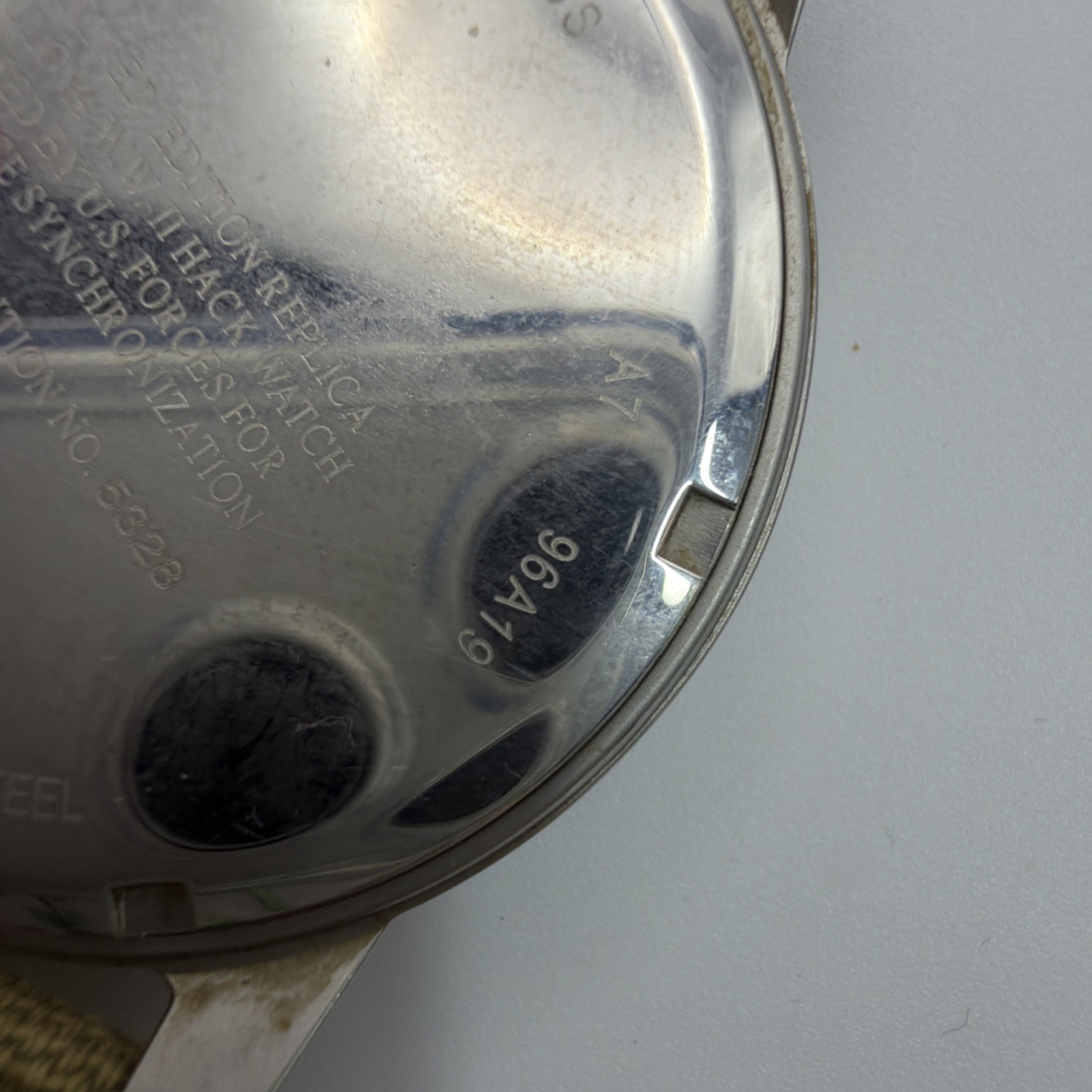 Bulova Hack Watch 96A19 Swiss Limited Edition WWII Replica 38mm Quartz UNTESTED
