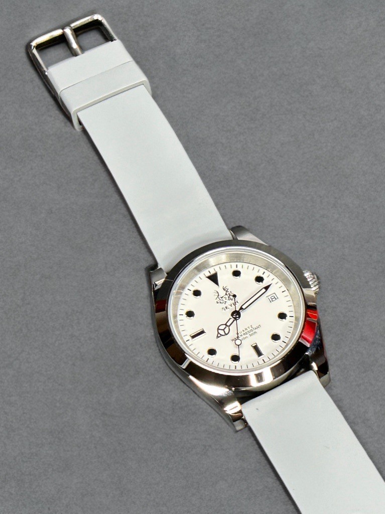Sevin “Simplicity” Swiss Quartz Underwater Watch W/ Rubber Strap