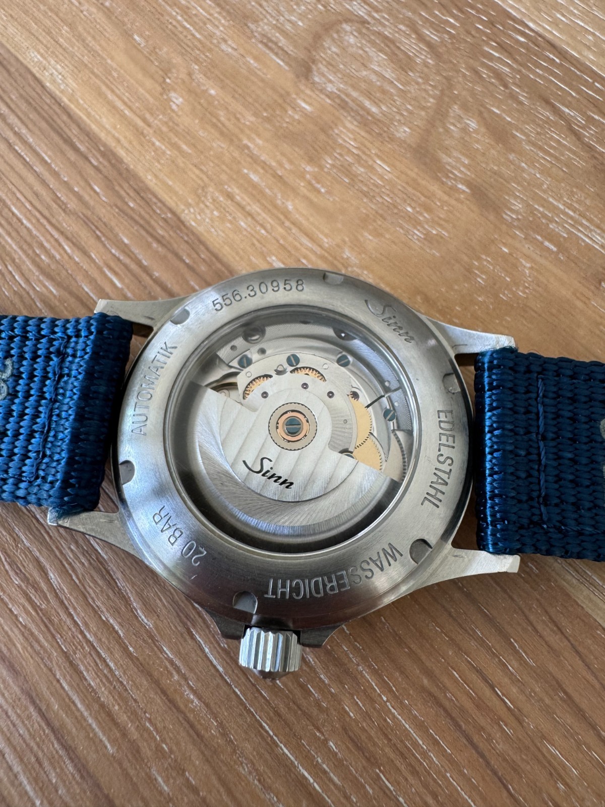 Sinn 556i H-Link Bracelet Automatic Watch – Box and Papers – Extra Sinn Strap