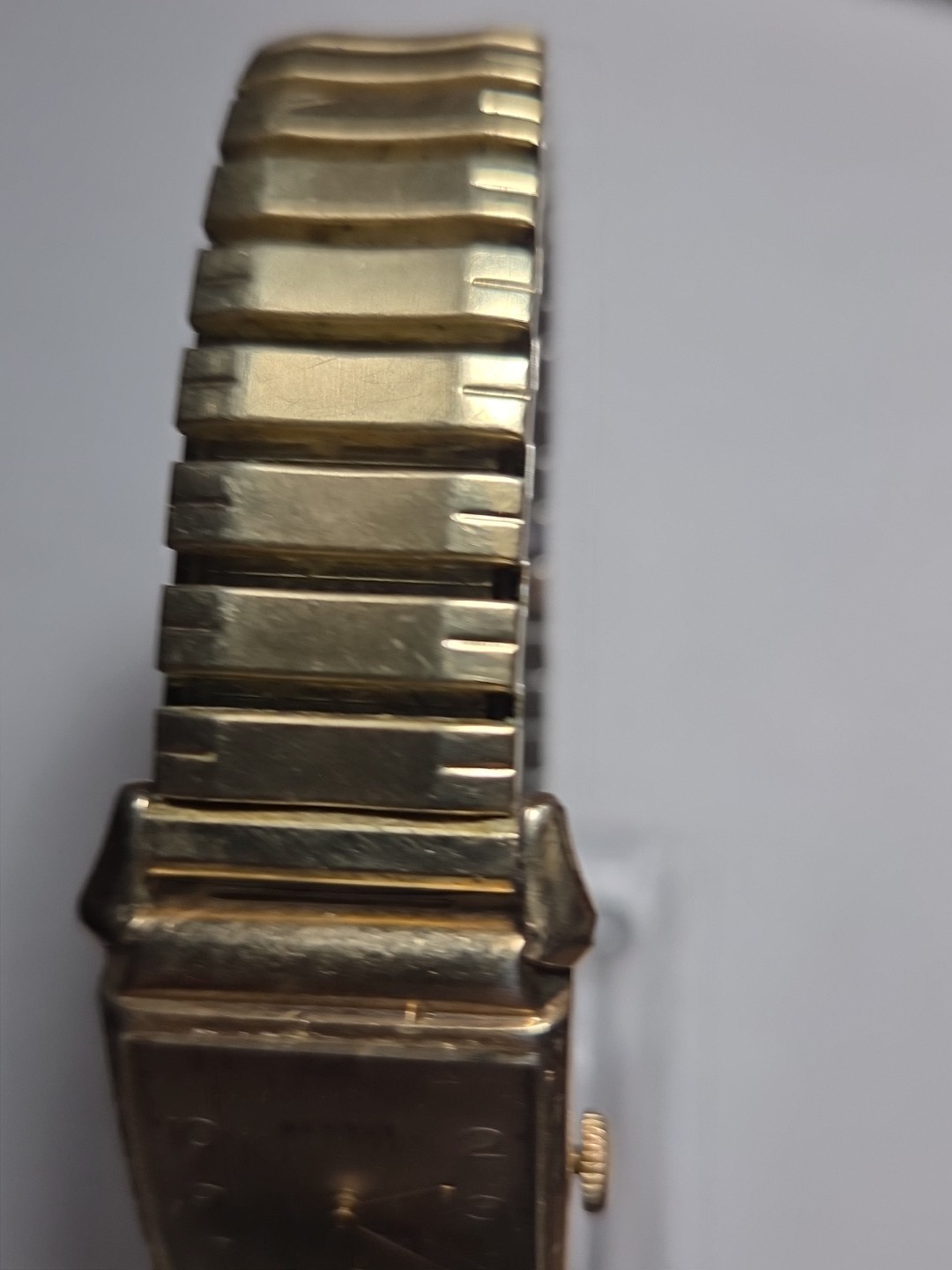 Benrus Tank Style Wristwatch, 1950’s, 17j, Running Good