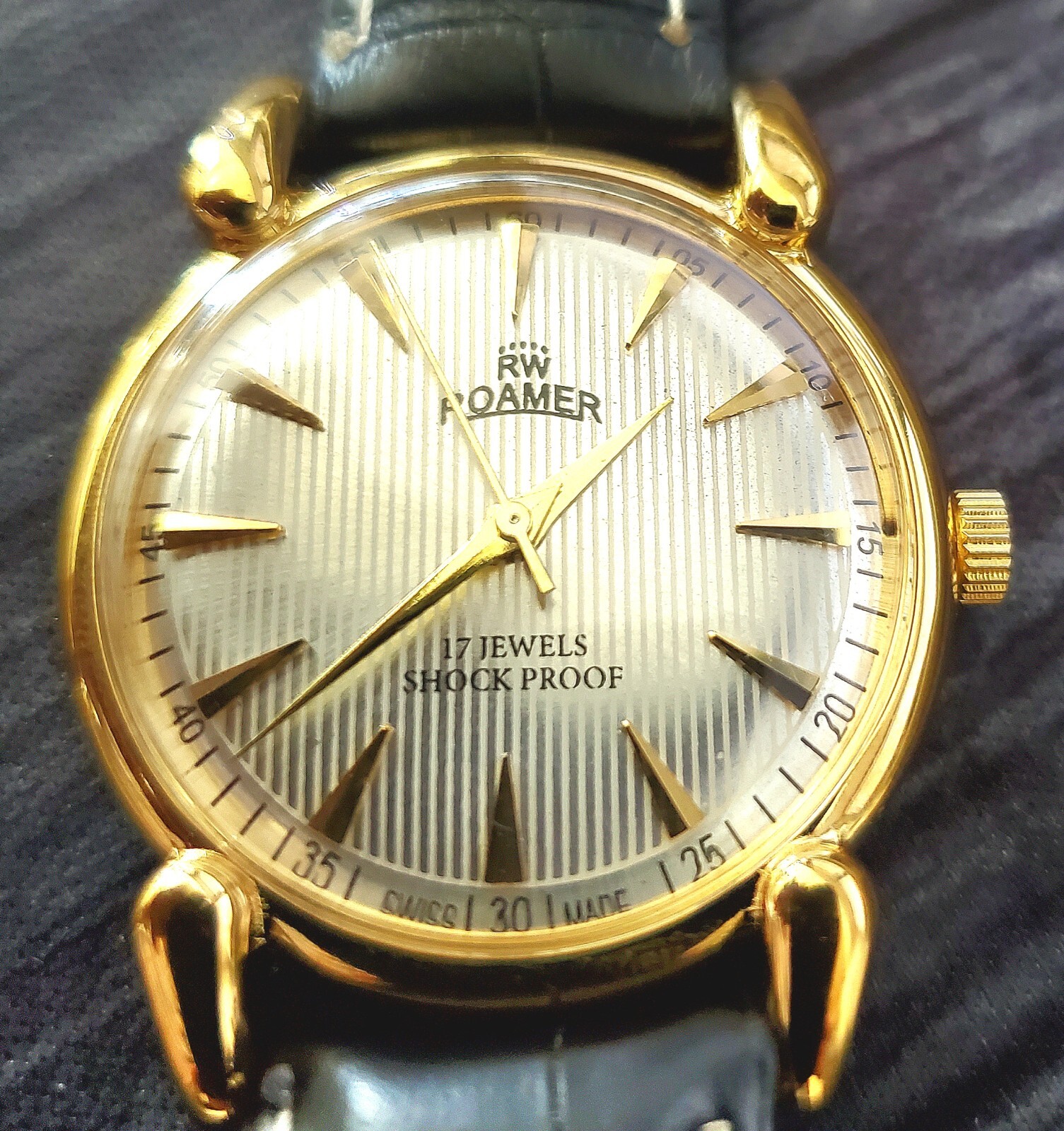 RARE Roamer Brevete Manual Swiss Watch Serviced Runs Great