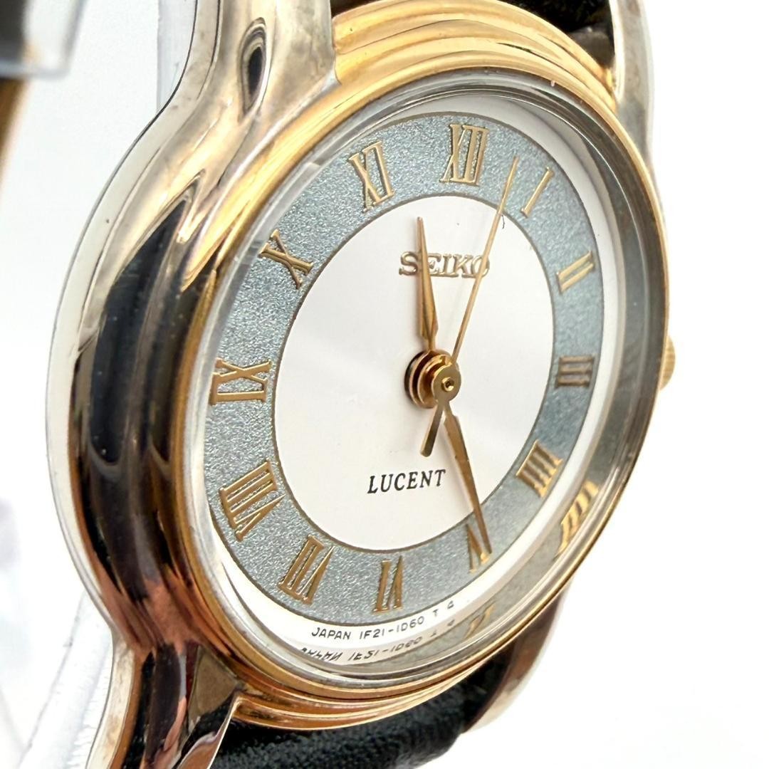Mint condition Seiko watch, new battery, gold Roman numeral strap, women’s w