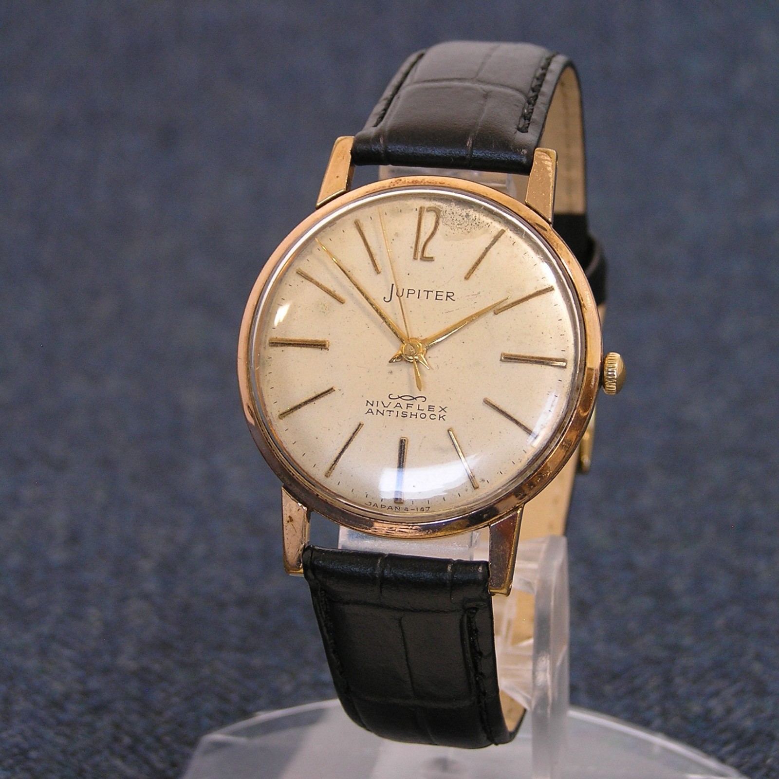 ORIENT JUPITER Nivaflex 1950s 19 Jewels Mechanical Watch 22435 Japan Imported