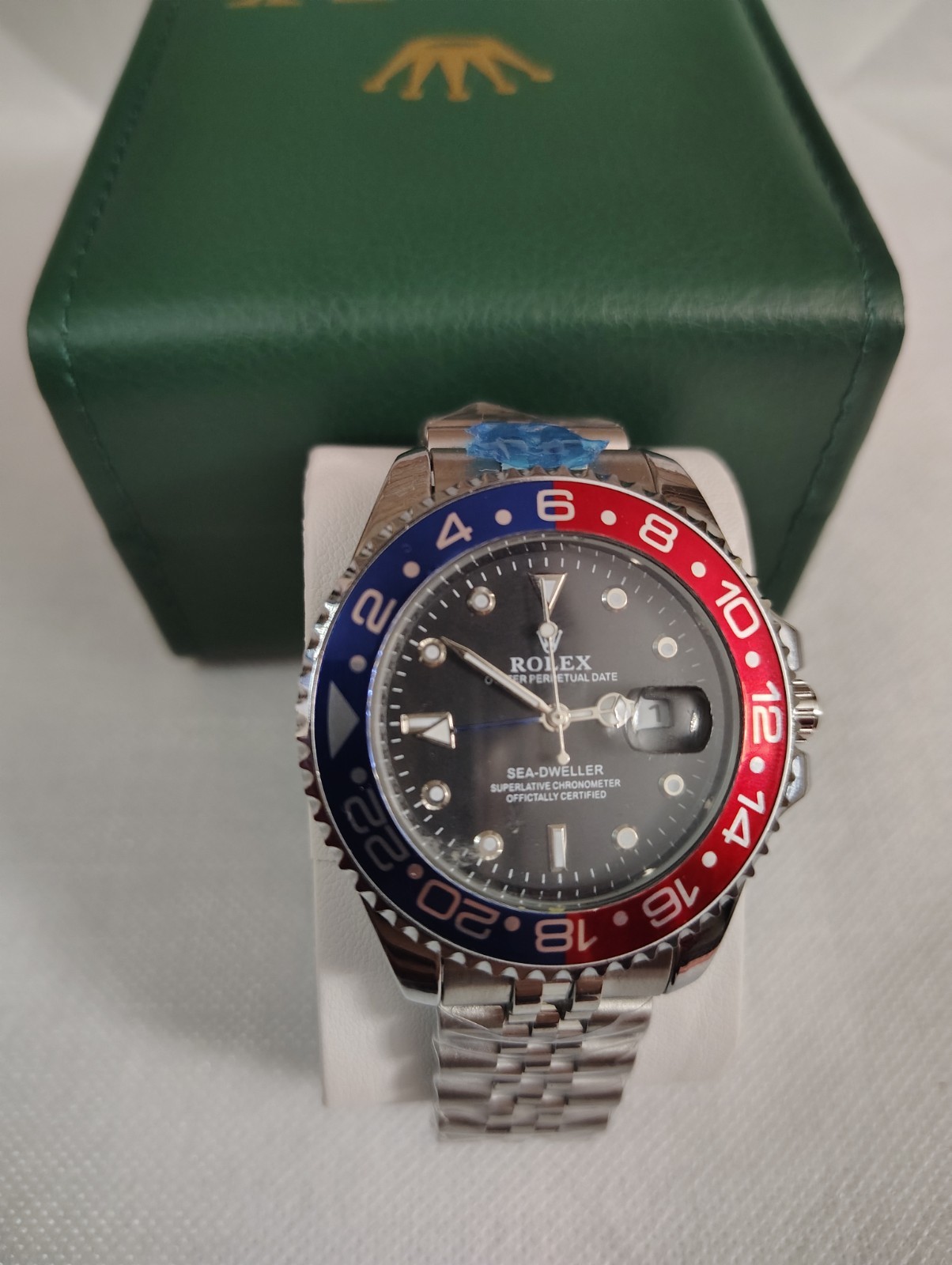 Rolex Sea-Dweller Black Dial Red/Blue 24-Hour Bezel Auto Date w/ Box