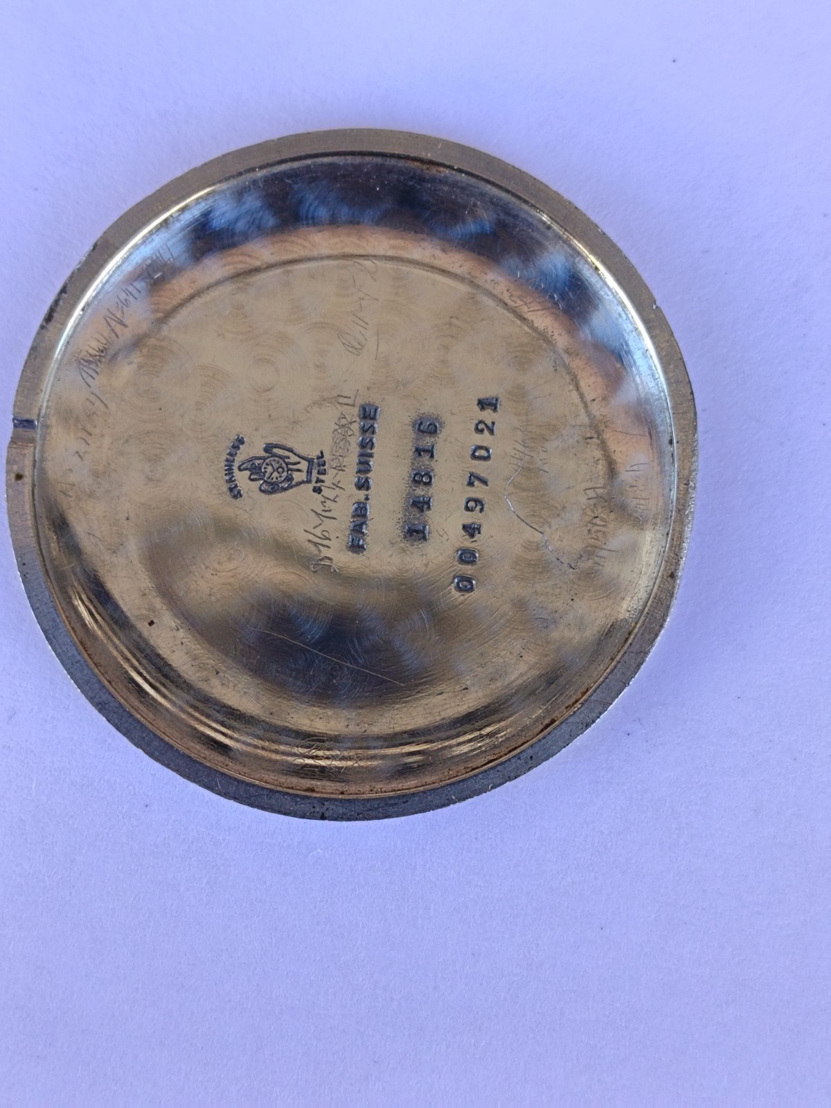 VINTAGE MOVADO TRIPLE DATE. MANUAL WIND. MULTICOLOUR DIAL. RUNNING