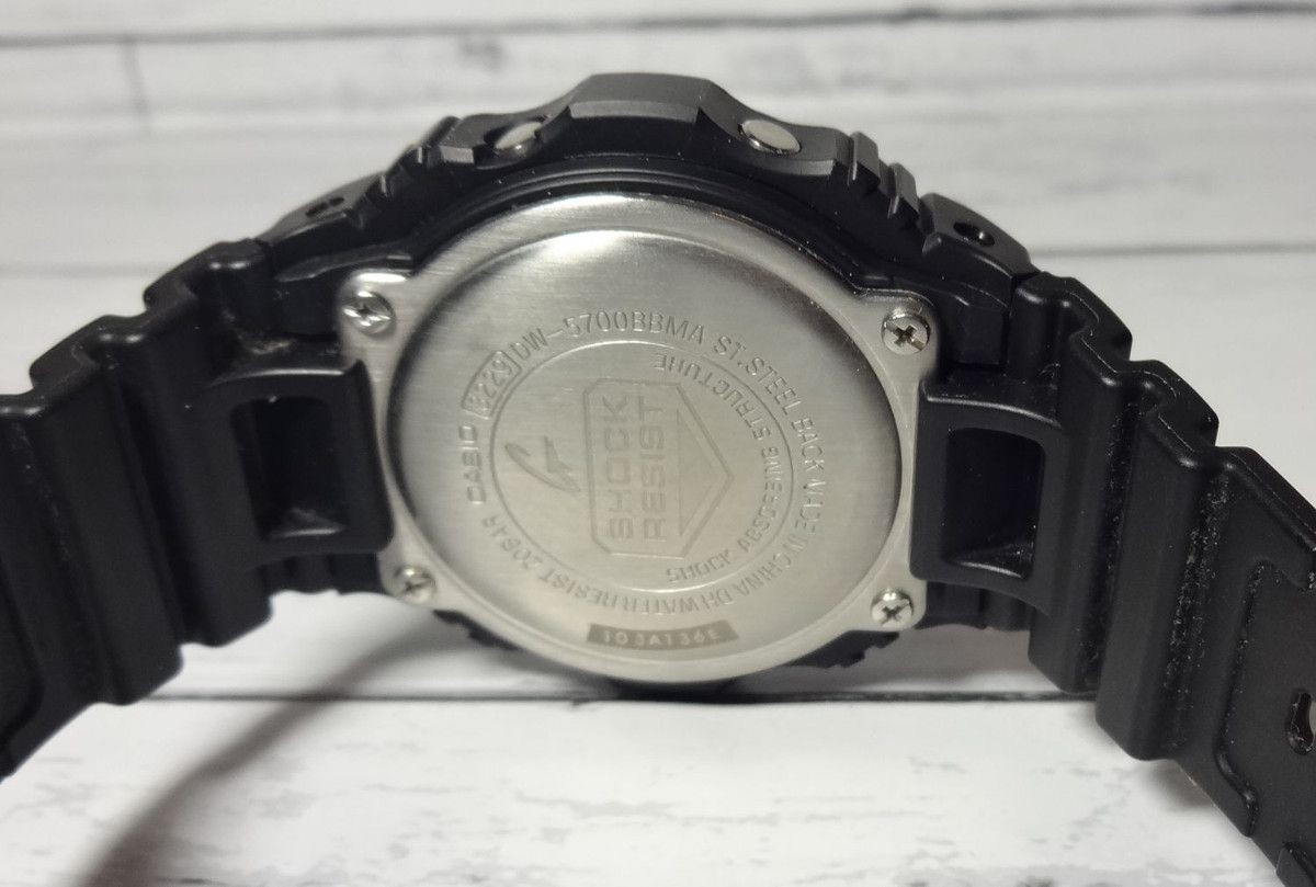 Round Mirror Face Matte Black G SHOCK Working Condition Good