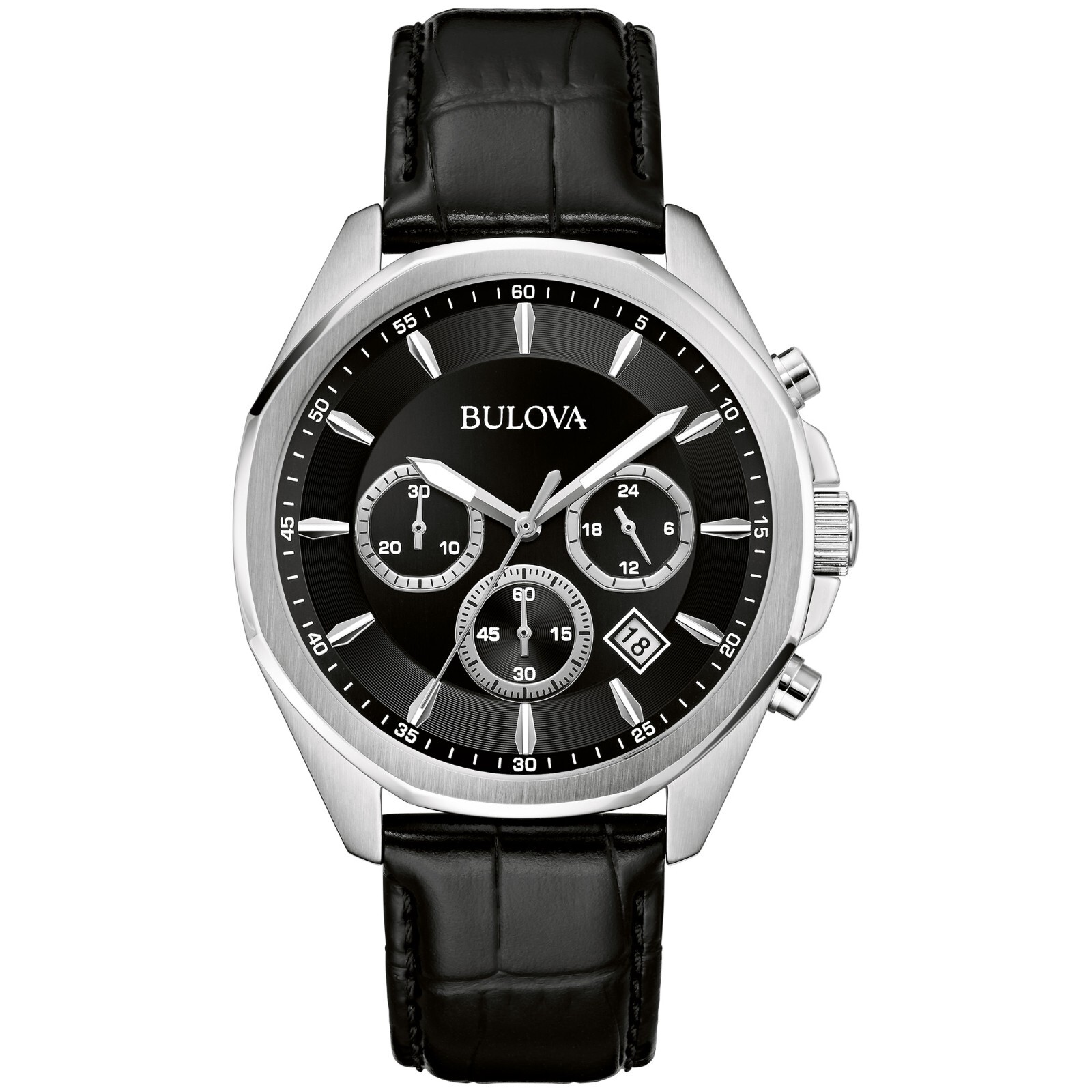 Bulova Men’s Marine Star Quartz Chronograph Calendar Blue Watch 43 MM 96B450