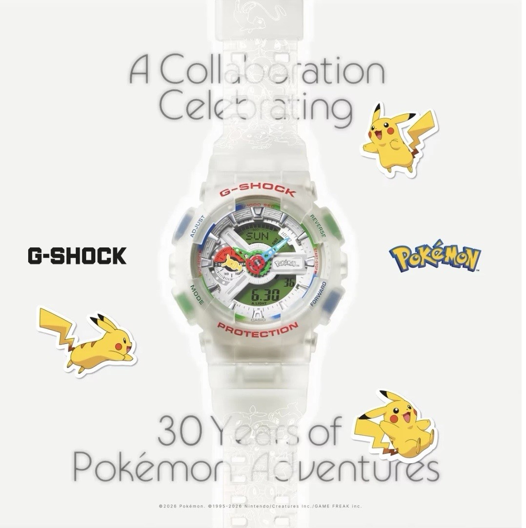 PRESALE CASIO G-SHOCK Pokemon 30th Anniversary GA110PKM-7A *Ready to Ship 7/24*