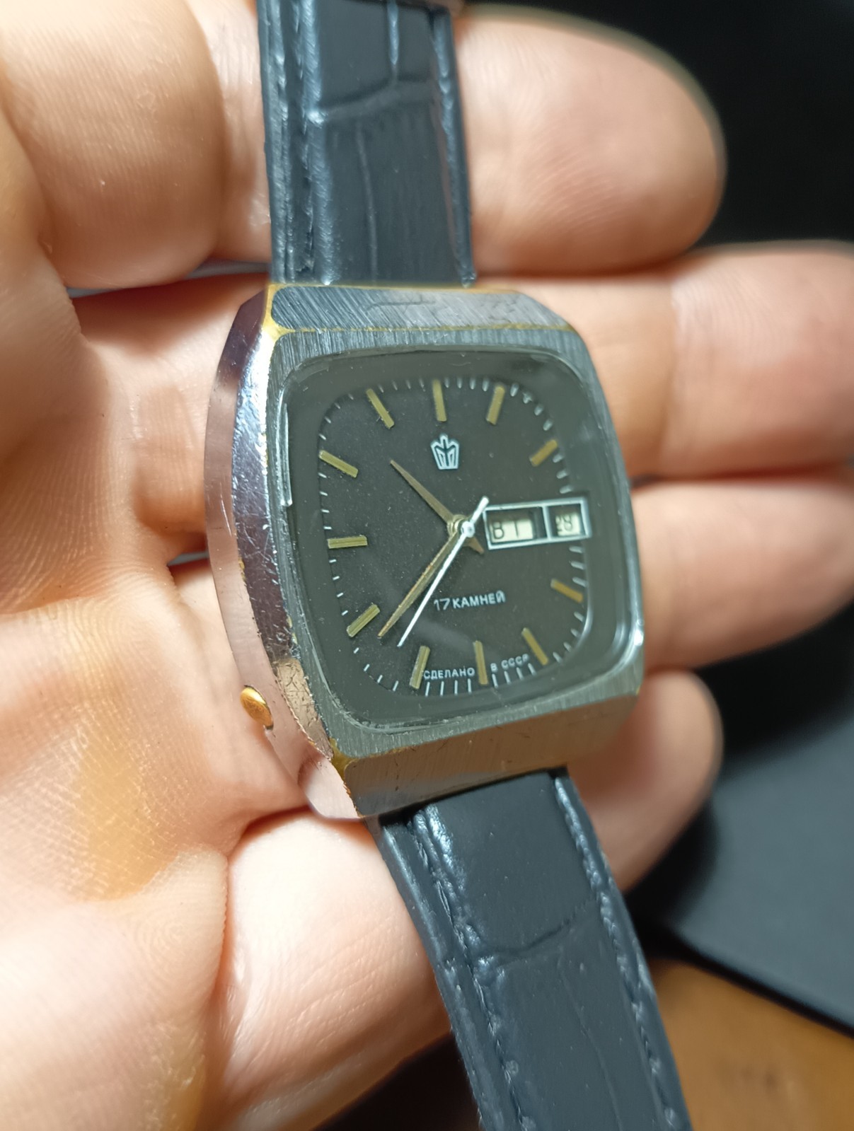Vintage Men’s watch Poljot 17 jewels mechanical Soviet USSR
