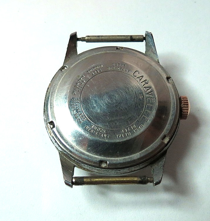 VINTAGE 1971 MEN N1 CARAVELLE WRISTWATCH AUTOMATIC 17’J NOT WORKING GOOD BALANCE