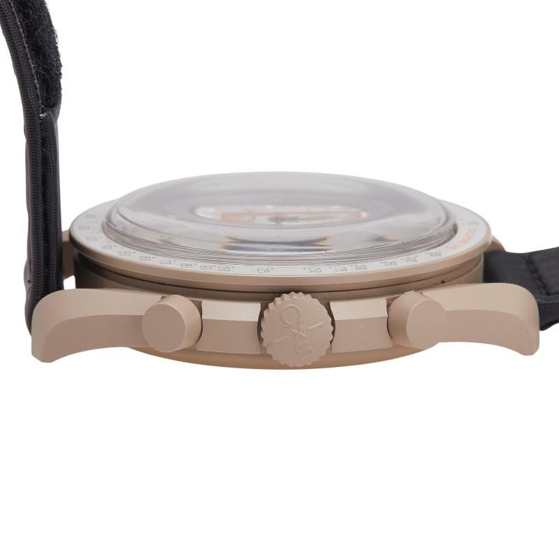 OMEGAｘSwatch “Mission to Jupiter” SO33C100 Bioceramic Quartz Round Beige M