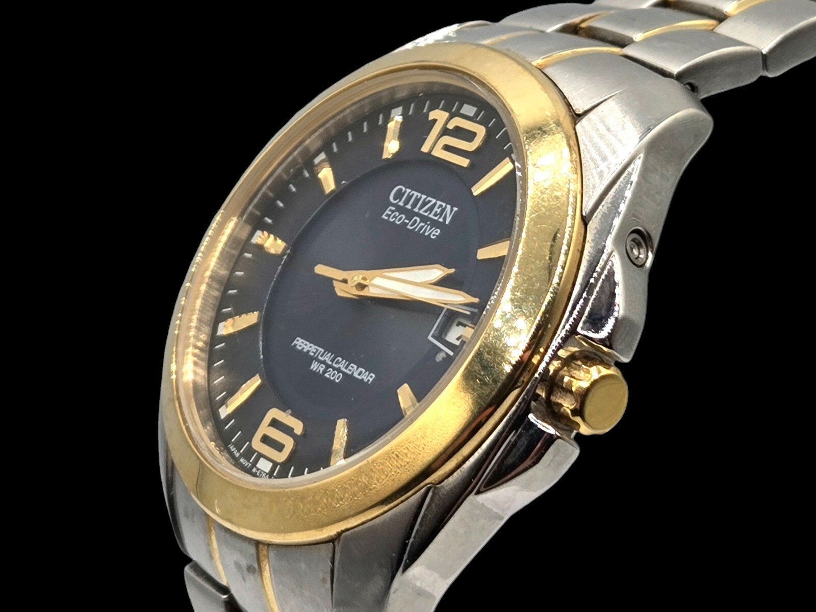 Citizen Eco-Drive Men Watch 2-Tone 41mm Ref: e764-s066352 Water Resistant 20 BAR
