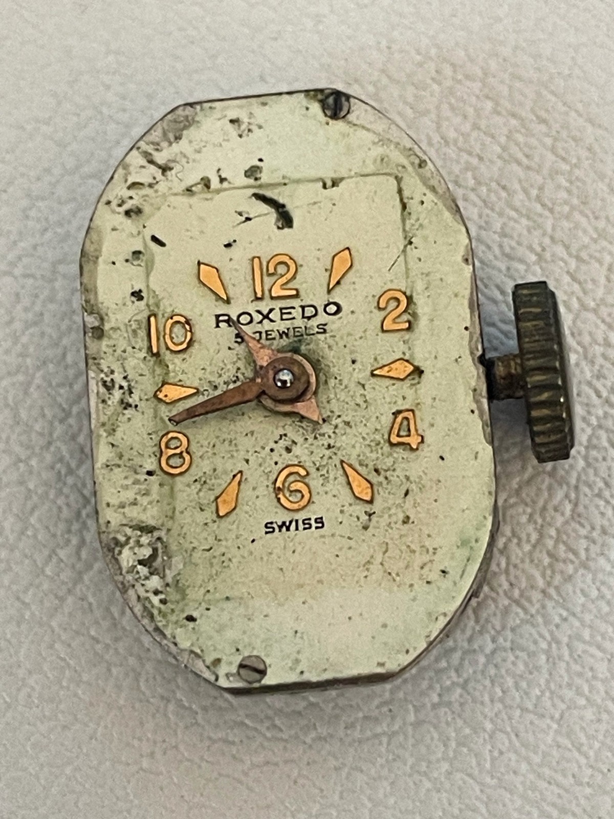 Roxedo Vintage Women’s Wristwatch Rolled Gold Swiss Made 5 Jewels Spares Repair
