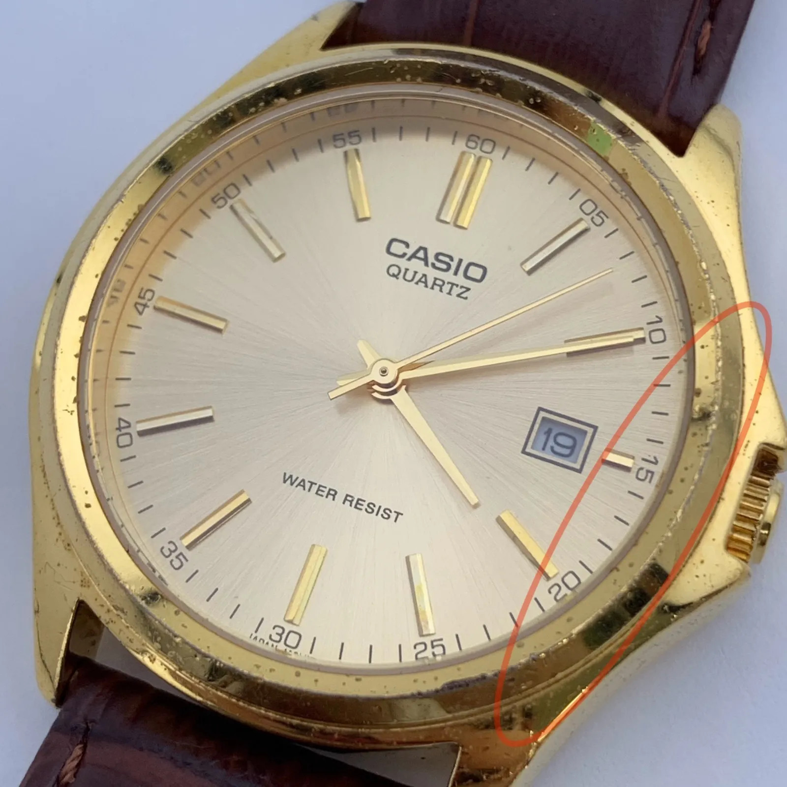 [Used] CASIO MTP-1183 Quartz Watch, Gold