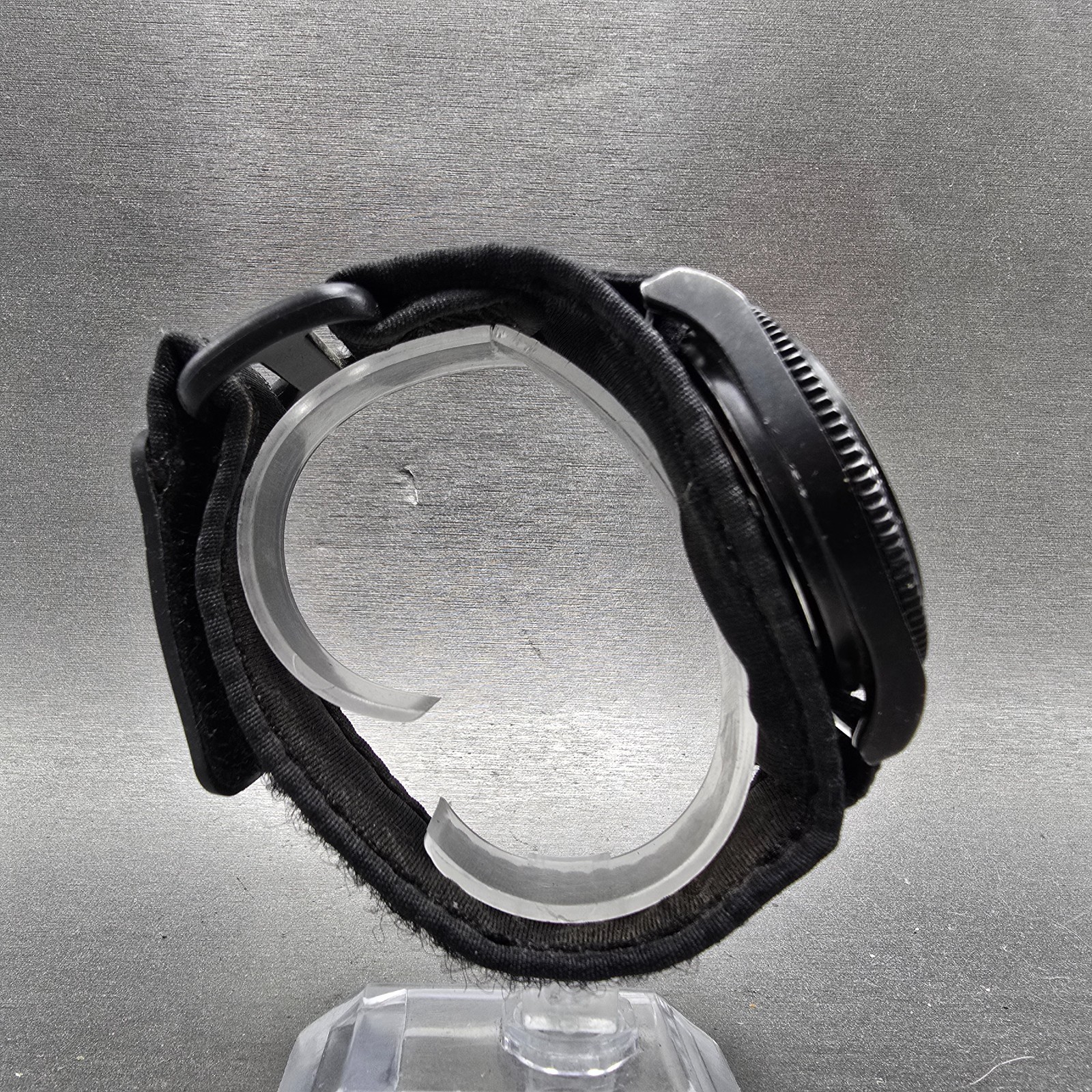 Nautica Dive Watch Men 43mm Gray Dial Black Tone Date Round N11033 New Battery