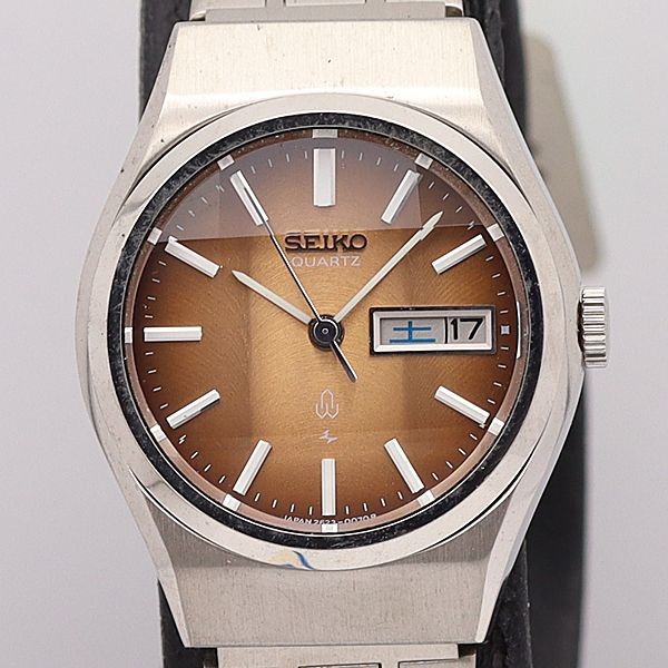 Dead Level Approx. 26 000 Seiko QZ 2623 0070 Brown Dial Joyful Day Date Ladies’