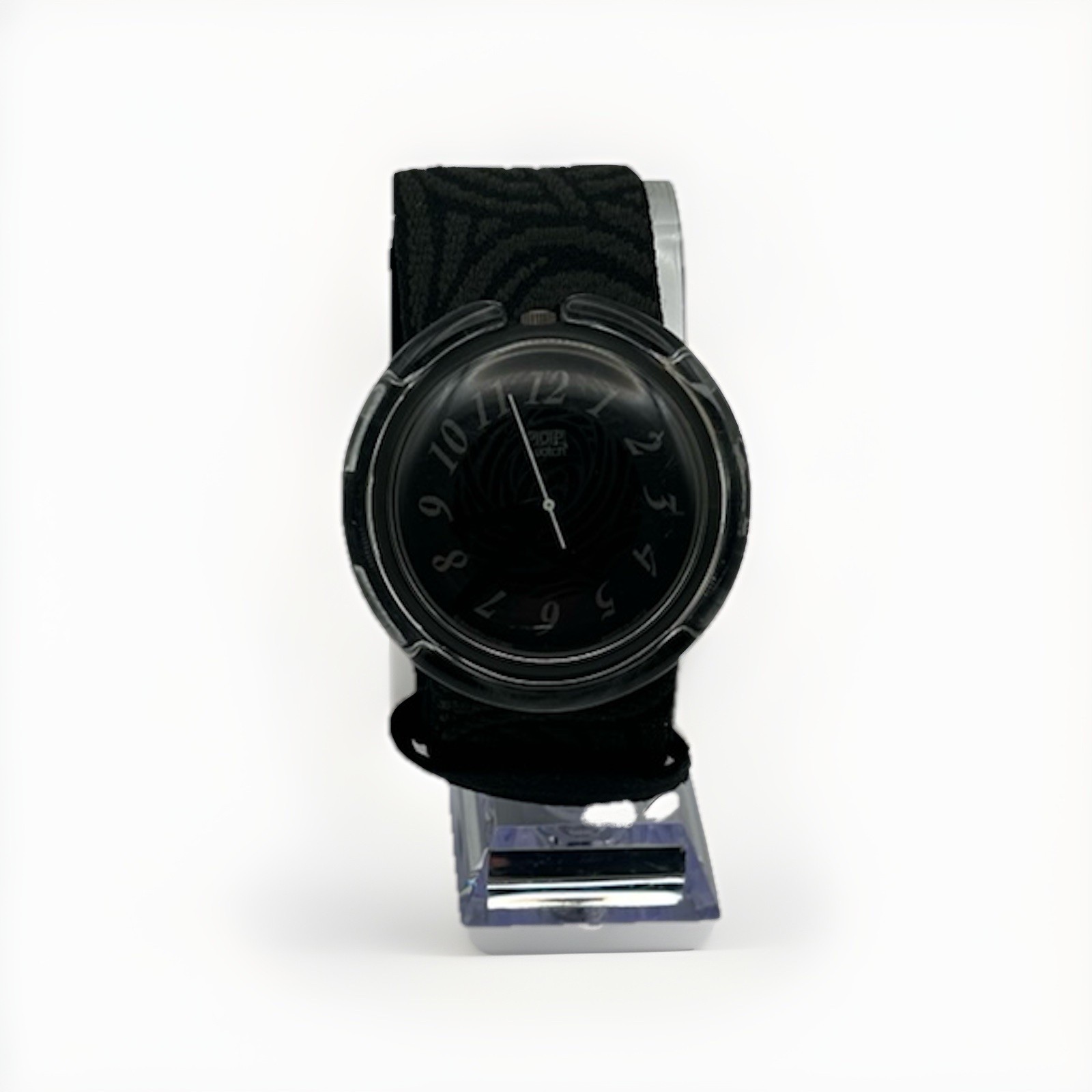 Swatch Pop Watch, Black Dial Mens and Womens Swiss Made Fully Functional New Bat