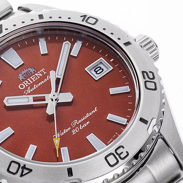 Orient RN-AC0Q09R Sports Mako 40 Automatic Men’s Diver Watch StainlessSteel Red