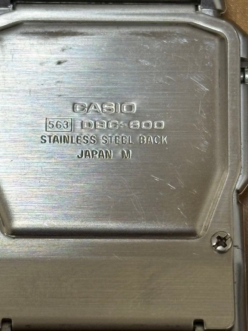Rare Casio Data Bank DBC-600 Vintage Watch Battery Changed