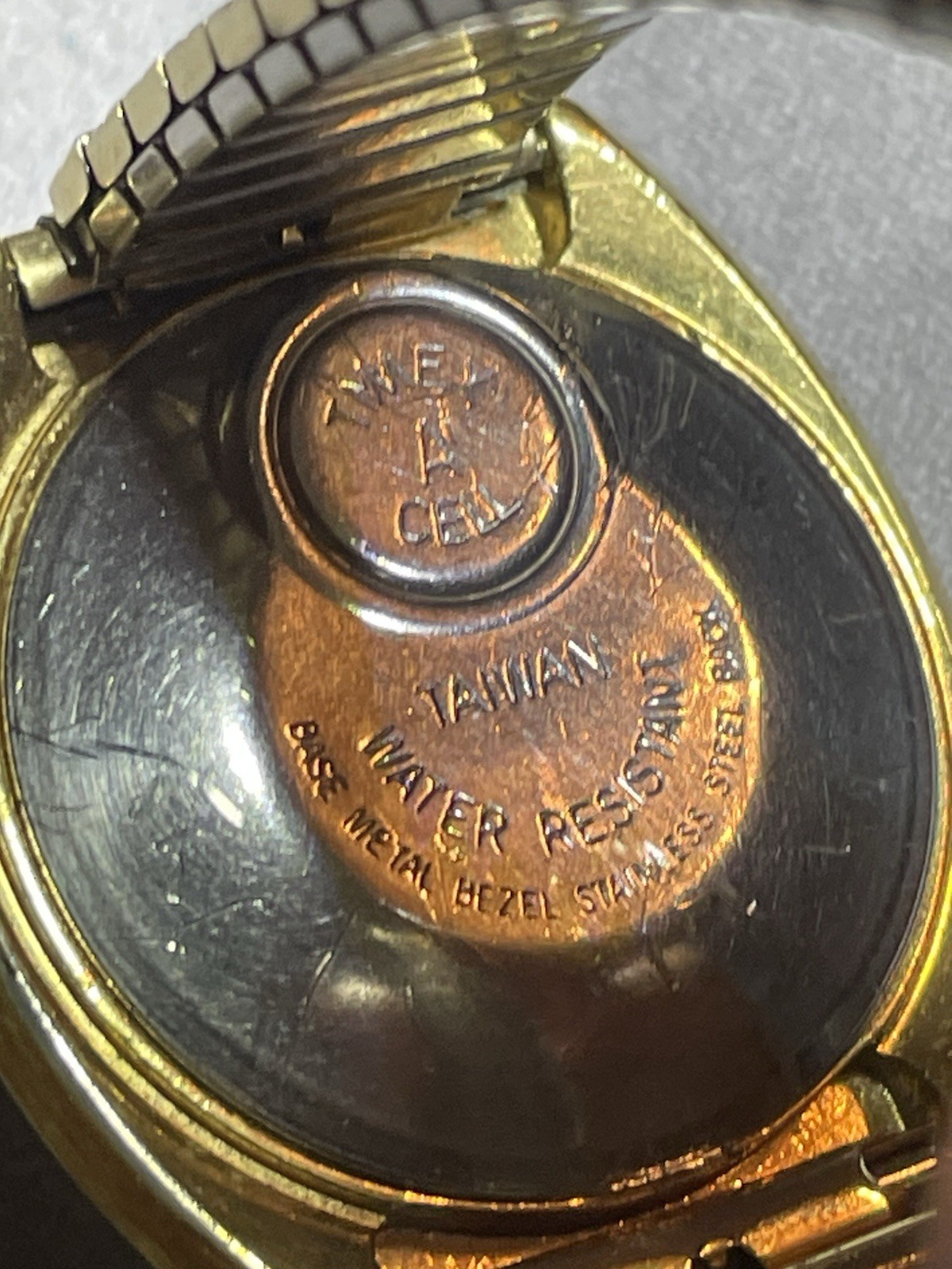 Vtg. Timex Electric Dynabeat, Dial England 76960-26277 Not Working Gold Plated