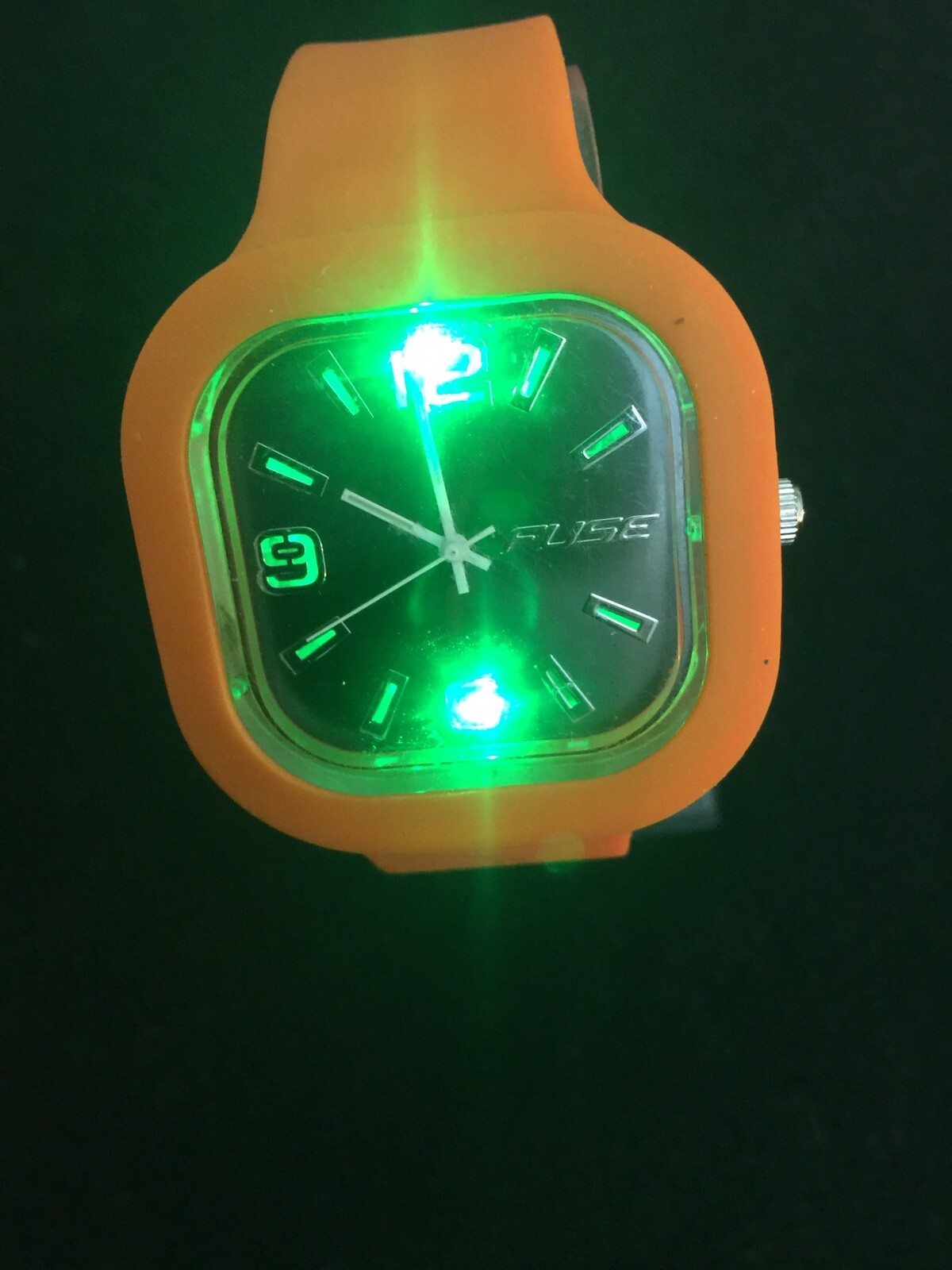 fusee watch, With Flashing Light Ladies Quartz,2 New Battery’s Orange ,dark gray