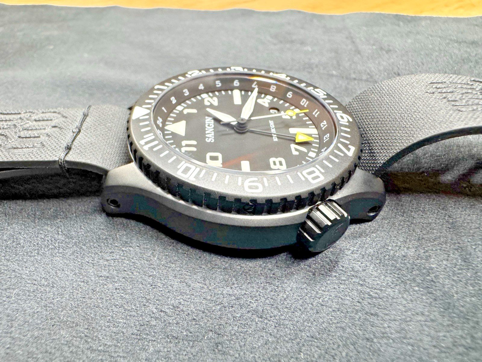 Sangin Kinetic II DLC Watch w/ Rare AWWC Decon Strap | Serviced 2026 | SoCal