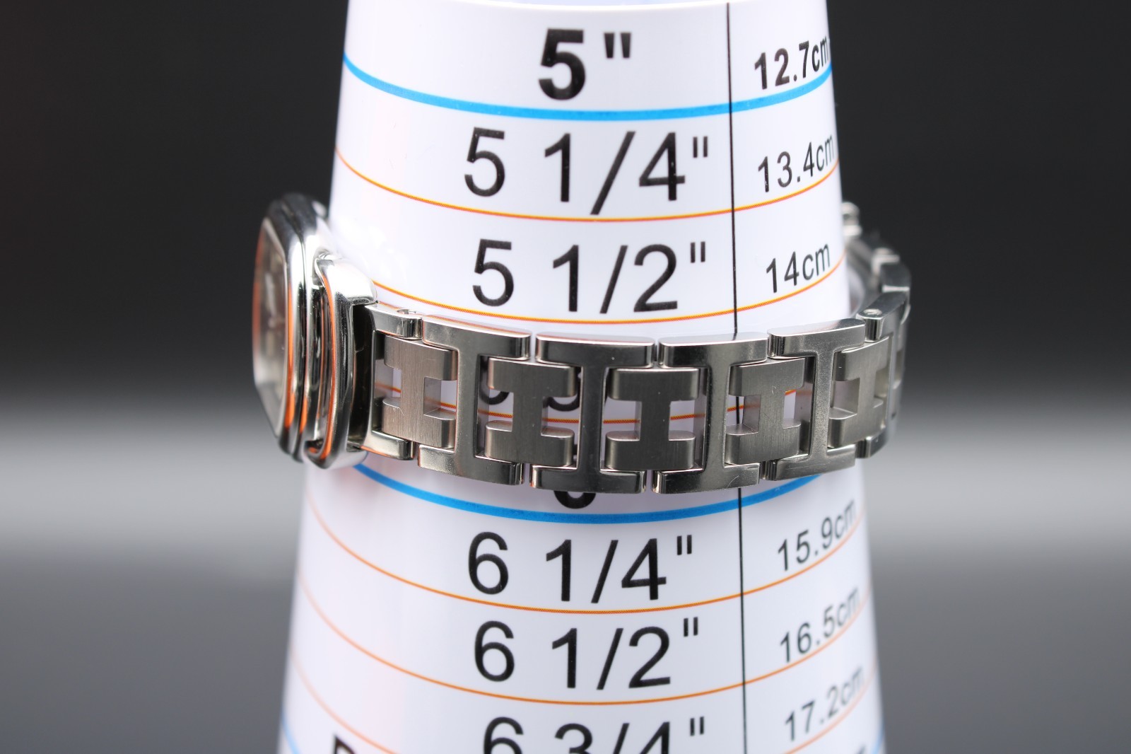 Hermès Rallye RA1.210 Ladies Quartz Gray Dial SS Watch Box Papers Complete Set