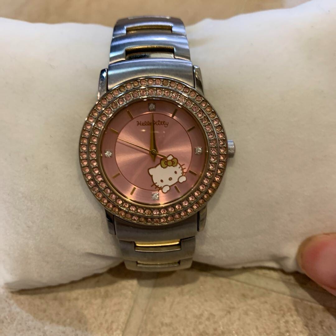Hello Kitty Celebrity Quartz Analog Pink Silver Watch Limited to 5,000 pieces