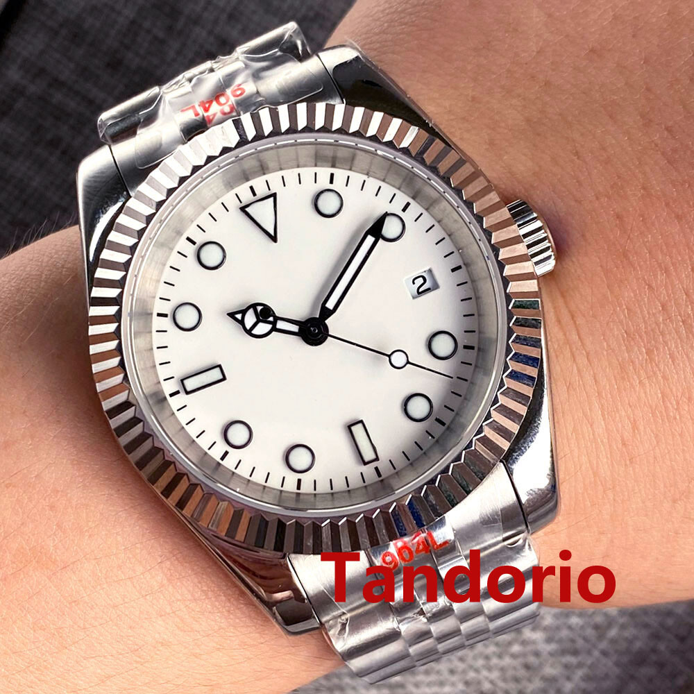 36mm/39mm Sapphire Glass Luminous NH35A PT5000 Automatic Mens Watch Date Jubilee