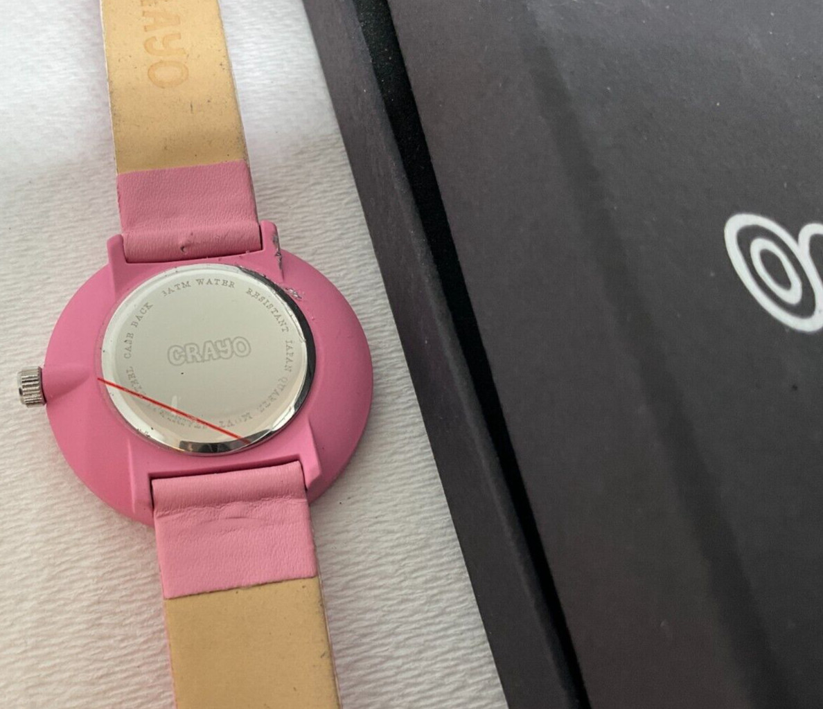 New Old Stock Crayo womens watch, pink color, new in original box, great find