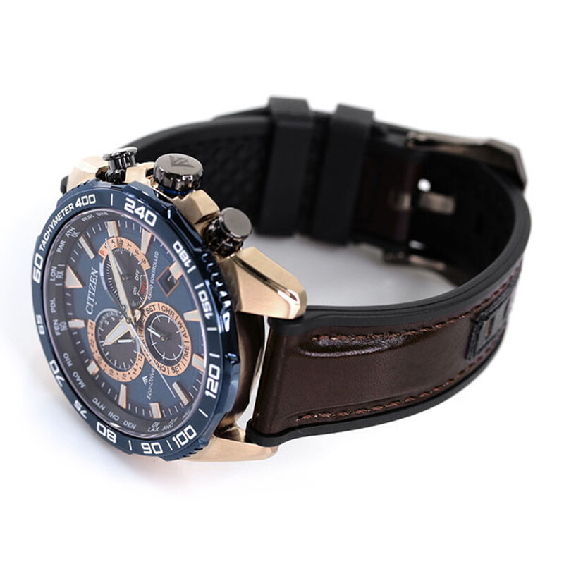 Citizen Promaster Land CB5039-11L Eco-Drive Leather Band Direct Flight Men Watch