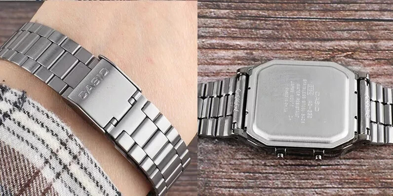 Casio AQ-230GG-2A Vintage Series Gray Ion Plated Stainless Steel Ana-Digi Watch