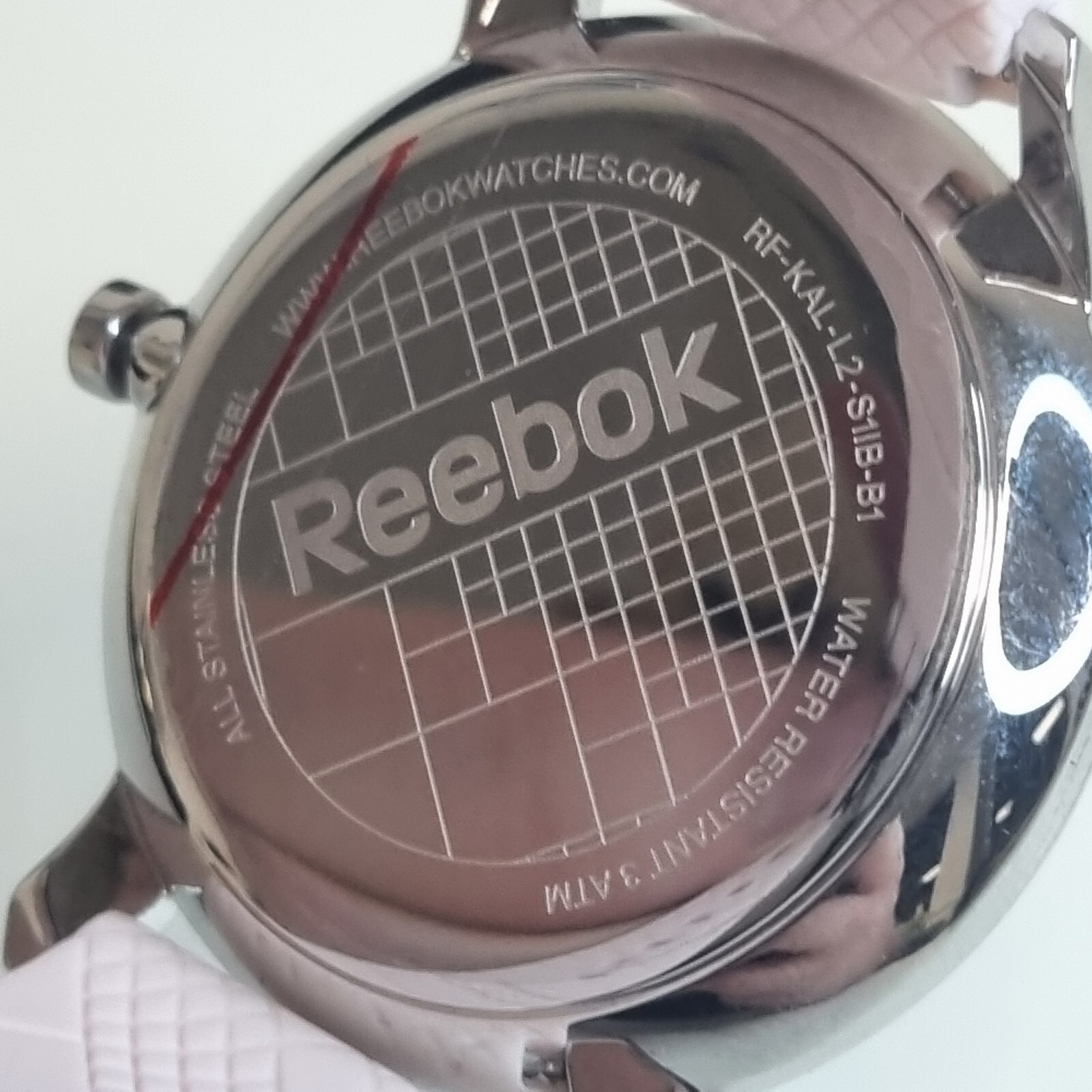 Reebok Kaleido Silver & Pink Women’s Wrist Watch RF-KAL-L2-S1IQ-1Q New Old Stock