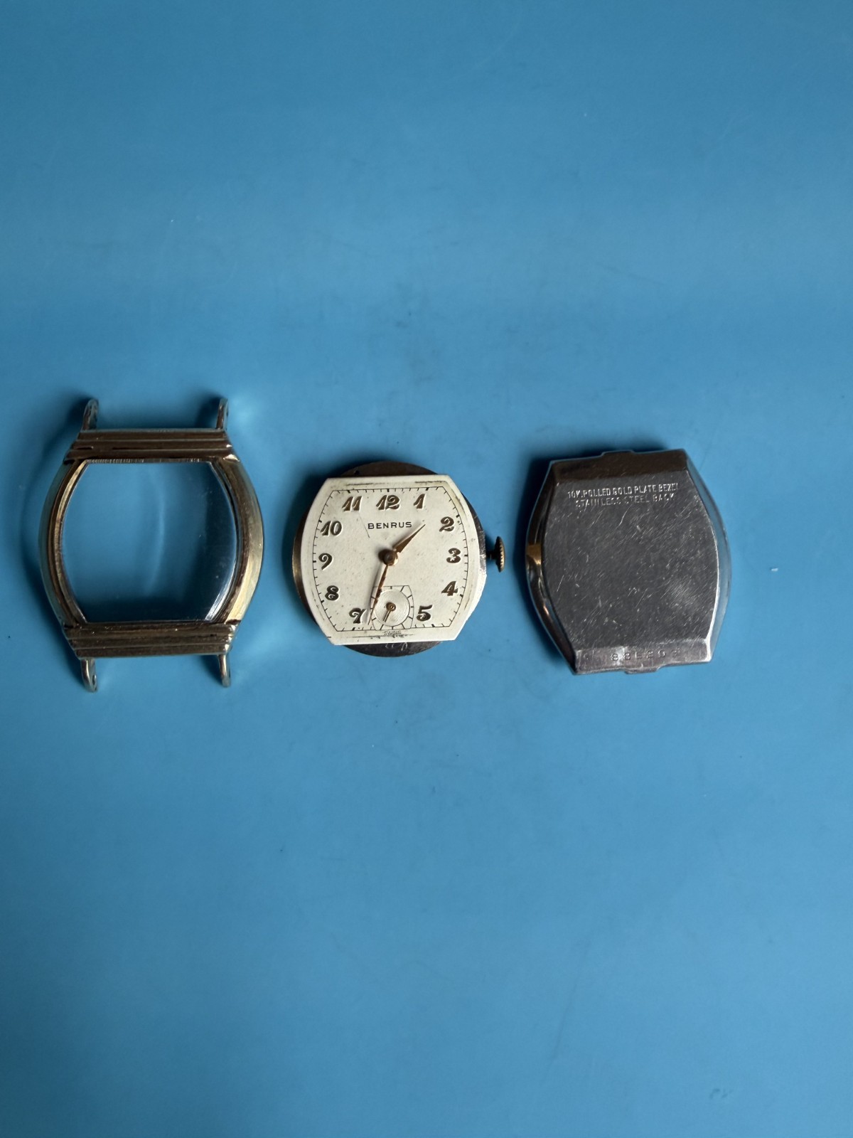 Vintage Benrus BB 13 Swiss 15J 10K GP Watch – Running – Parts Repair