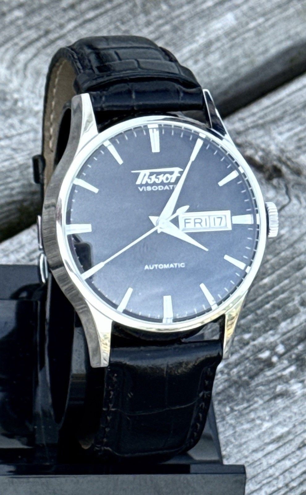 TISSOT Visodate Automatic T019430B Black Dial Day Date Watch