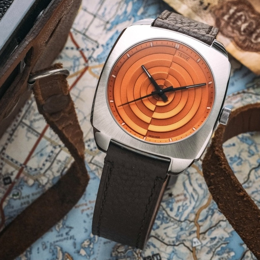 Tessé Watches – Michel Architect ETA 2892-A2 Swiss Automatic/Orange 40mm